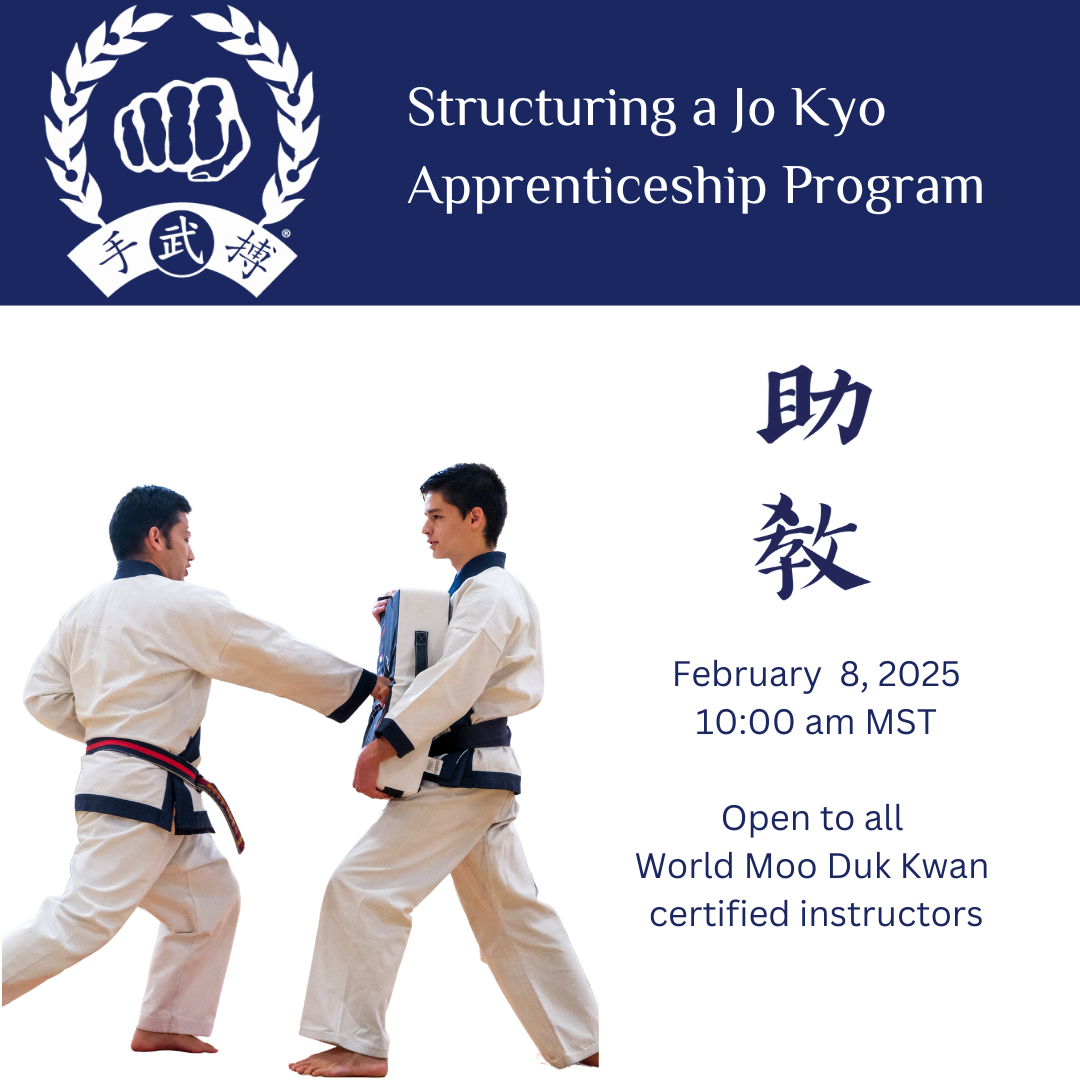 Structuring A Jo Kyo Apprenticeship Program